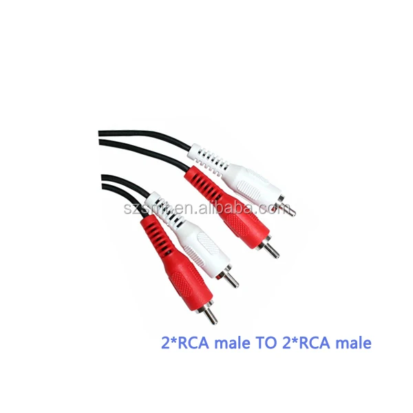 Factory supply male to male RCA cable/ male to male 2RCA cable/speaker cable - ANKUX.COM