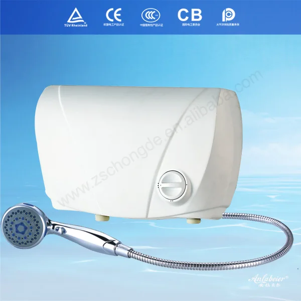 Shower bathroom flash heat battery powered water heater for shower and kitchen 