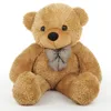 TOG Great Design Plush Brown Bear with Checked Bowtie Plush Stuffed Animals Toys