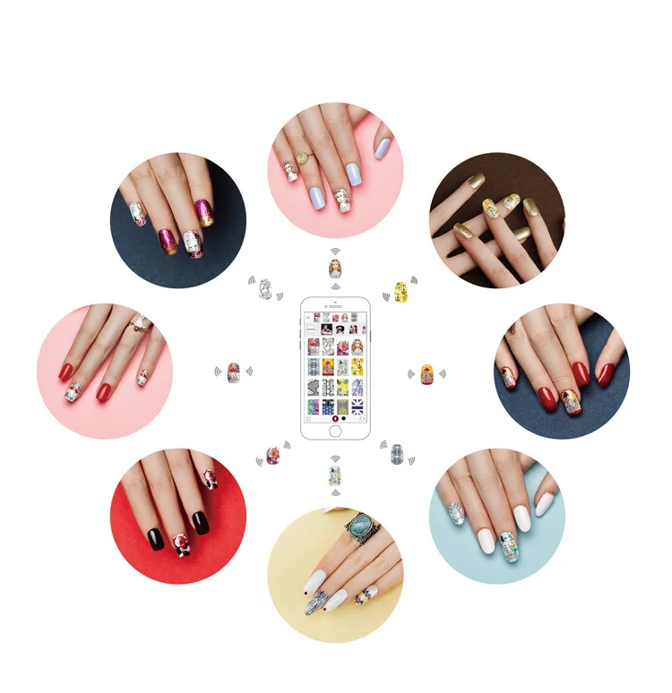 O2NAILS Automatic Nail Painting Easy All-Intelligent 3D Nail Printers wifi nail printer