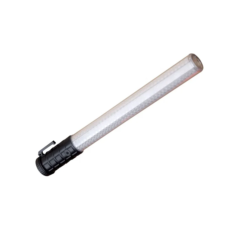 ABS 40x310mm Traffic Baton With 10 Pcs Red LED 10 Pcs Blue LED and 1 Pcs Top Light Traffic Wand