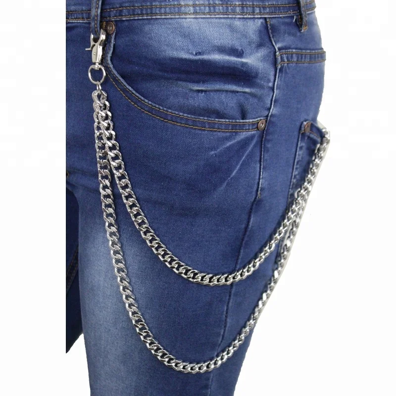 jeans with chains