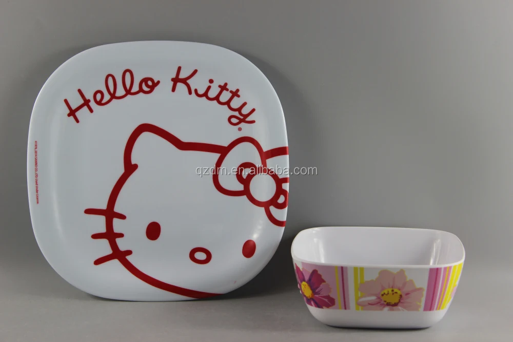 Square Melamine Dinner Set,Square Melamine Bowl And Plate Set