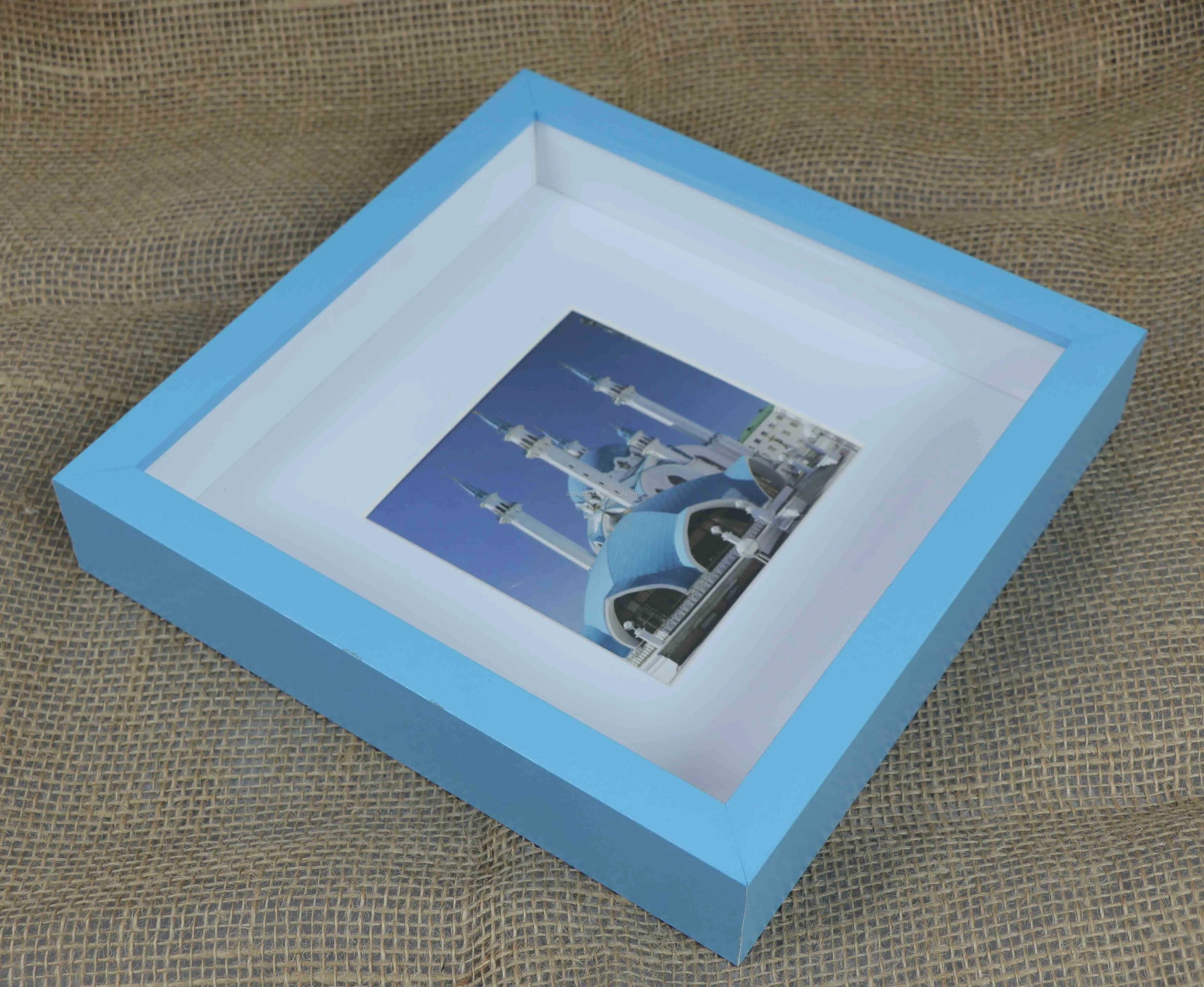 Blue Ribba Frame,Shadow Box Frame,Mdf 9x9" Mat Frame Buy Blue Ribba