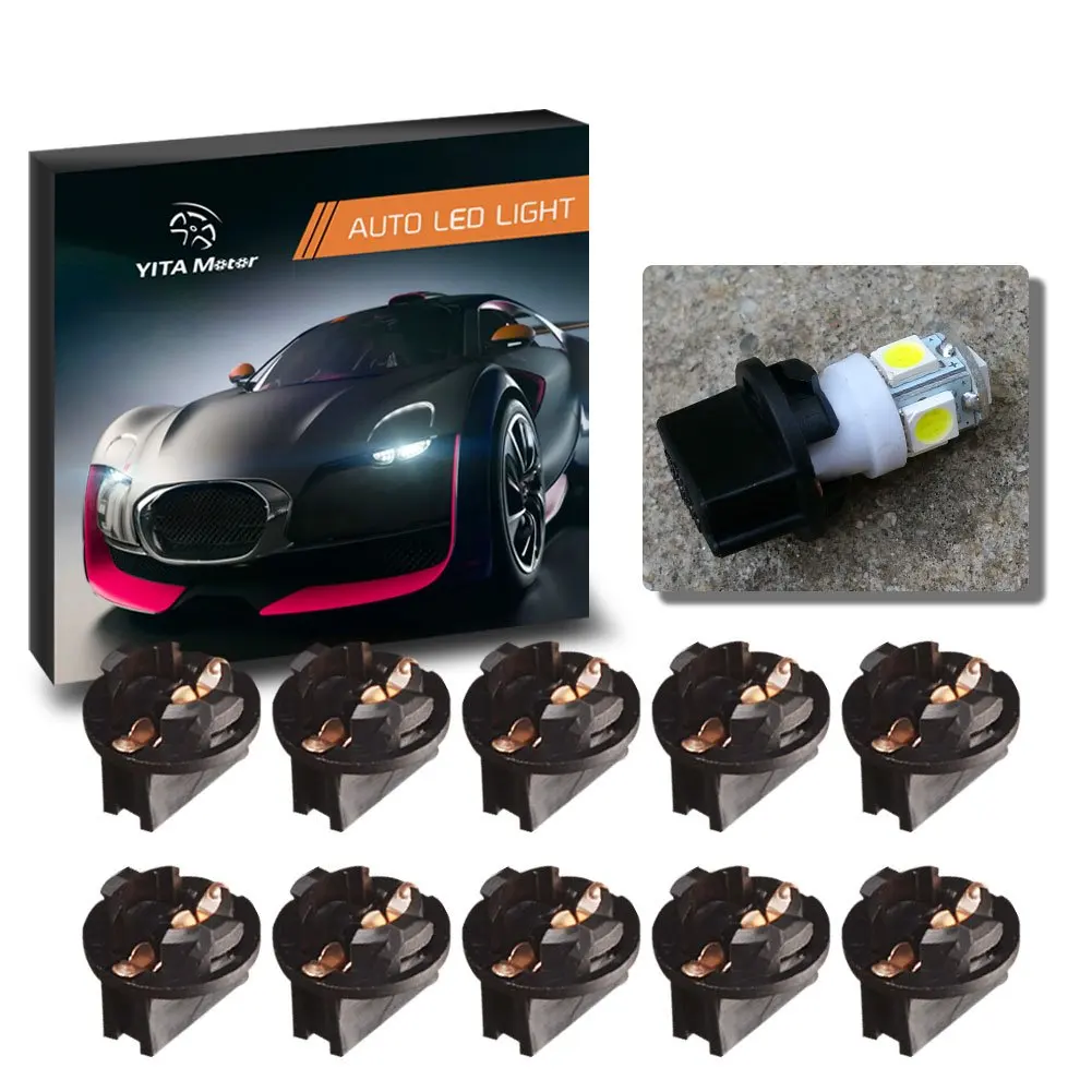 T3-1//4 type Miniature Wedge Base bulbs cciyu 6x 5//8 Twist In Instrument Panel Dashboard Gauge Bulbs 194 168 T10 Wedge socket Replacement fit for 194//168