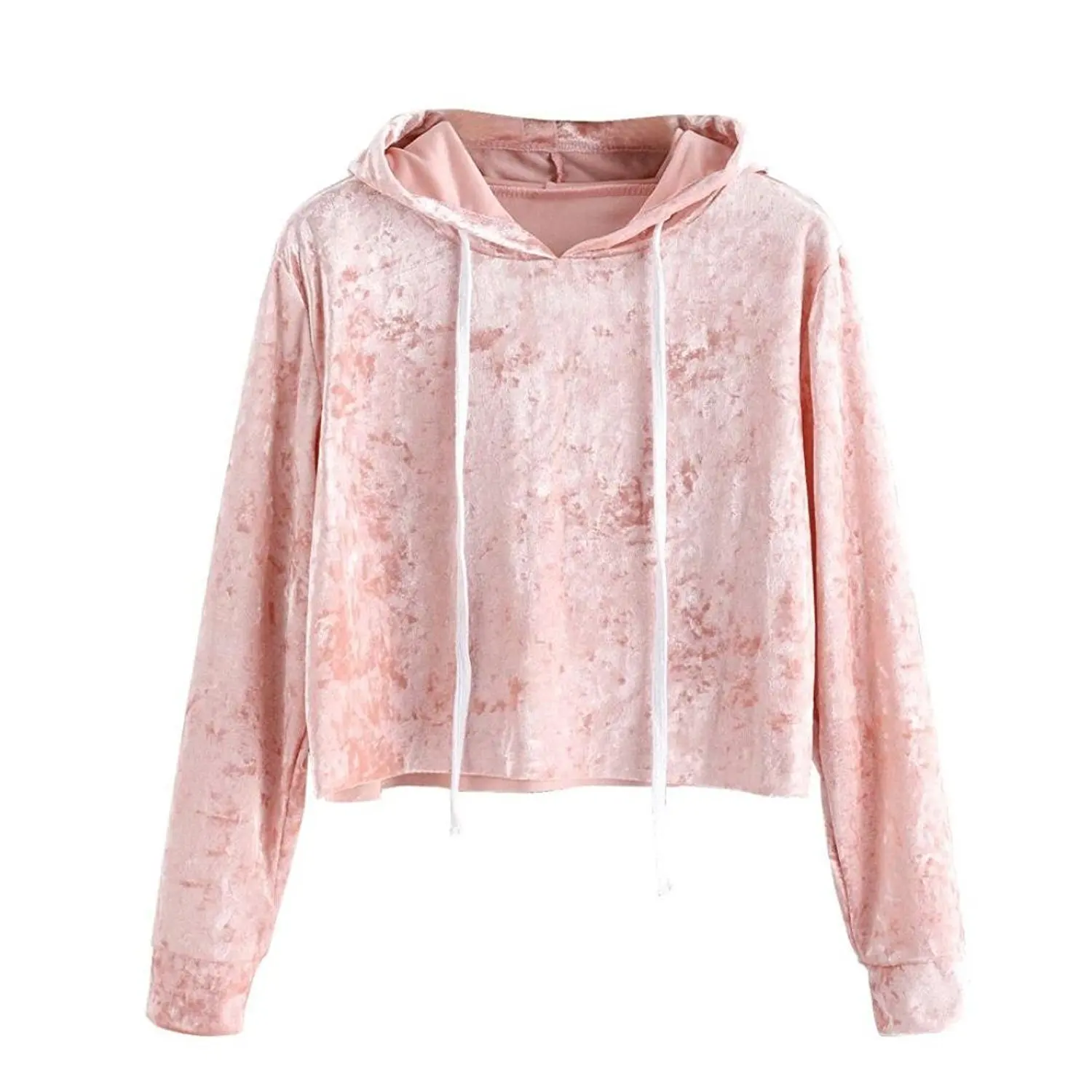 WSPLYSPJY Womens Pullover Hoodie Velvet Sweatshirt Long Sleeve Tunic Tops