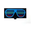 El Light Up Battery Equalizer/Eyeglass Panel for T shirt/Sound Activated LED Panel 2017