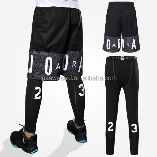 basketball shorts and tights