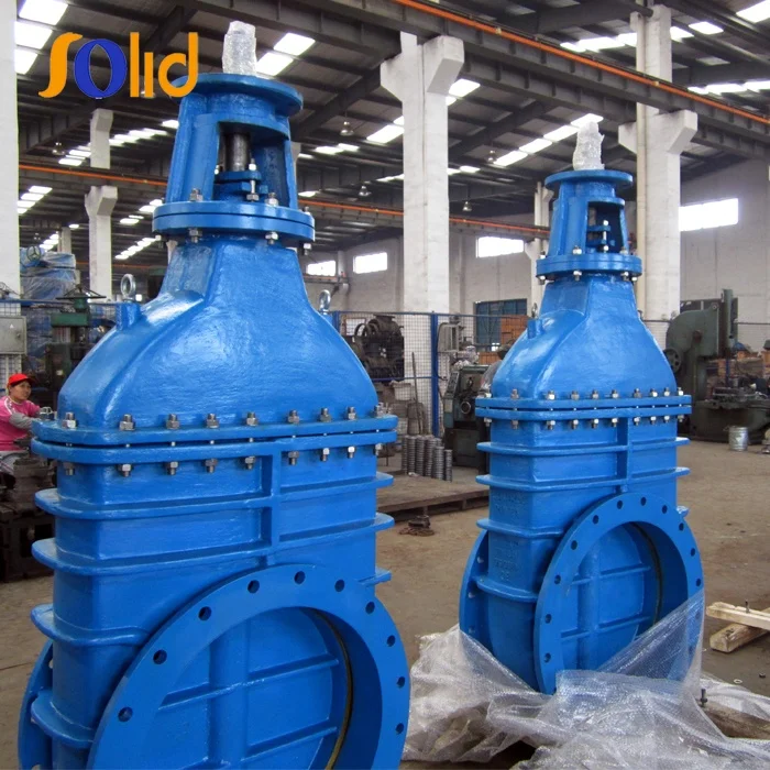 DIN3352/EN 1171 DN350-DN800 Big Size Resilient Seated Gate Valve