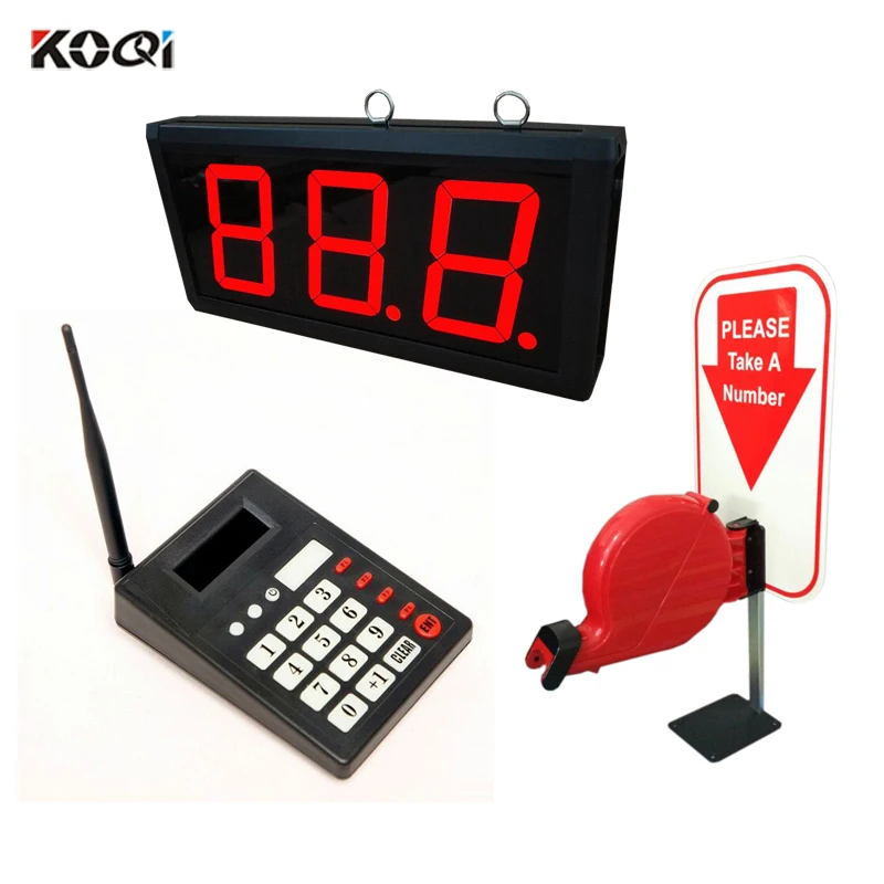 Ticket Dispenser Take A Number System with 1 Roll 2 Digit Paper 20 Groups Number from 00-99 A01-E99, red 