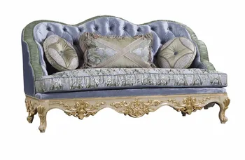 Antique Furniture Living Room Sofa Set Classic Style Carved Wooden Couch Sofa Queen Anne Bule White Button Tufted Sofa Buy English Classic Style