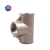 pipe fitting ss304 stainless steel tee Stainless steel female threaded screwed tee pipe fitting