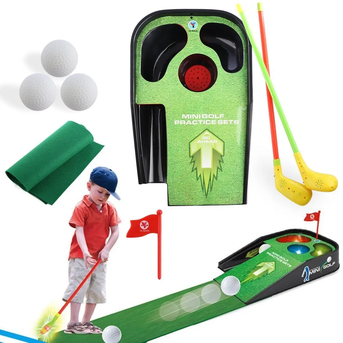 plastic mini golf set