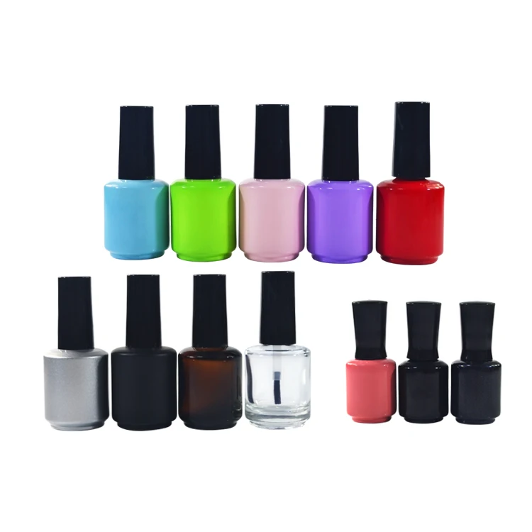 6 Leere Nagellackfläschchen Mit Pinsel – DIY, Nachfüllbar, Inkl. Trichter & Mischkugeln