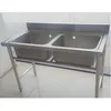 Good Finish Nice Heavy Duty Cheap Stainless Steel Sink Double Bowl for Hotel