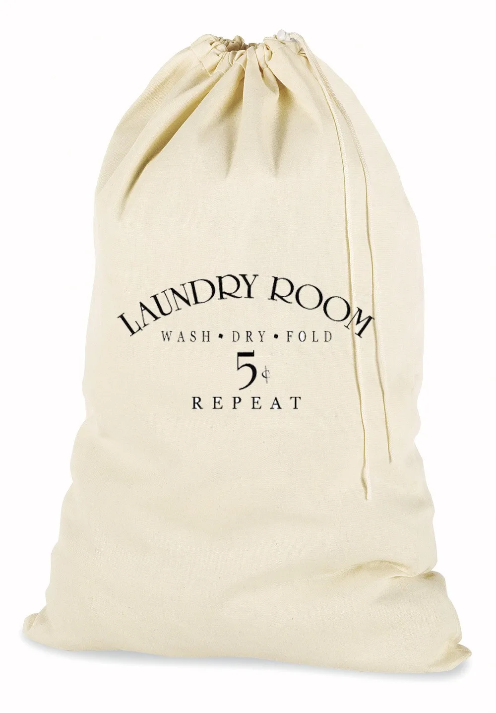 Custom Commercial Drawstring Cotton Canvas Laundry Bags Canvas Recycle