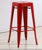 Many Bright Red Color Reasonable Size Waiting Room Metal Bistro Chair