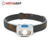 2016 Best Fashionable Rated LED Plastic Headlamp for Running USB Rechargeable Strong Waterproof Head Lamp Reading Light