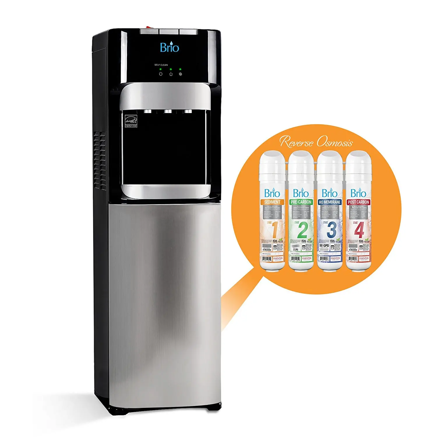 Buy Brio Commercial Grade Bottleless Ultra Safe Reverse Osmosis