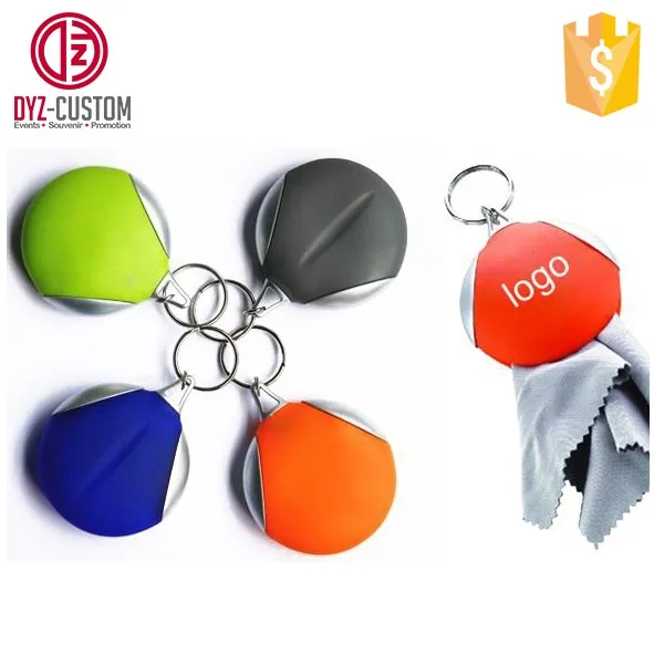 Eyeglass Cleaning Cloth Keychain Promotion Microfiber Cleaning Cloths