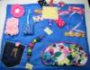Source factory wholesale fidget quilt busy blanket texture sensory activities Montessori toddler kids toys, fidget mat ideas