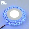Acrylic COB 3W built-in down light color Crystal embedded recessed ceiling led spot light flat lamp