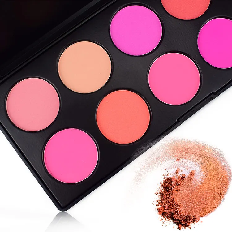 Professional Cosmetic Pressed 10 Color Blush Palette Top Rated Blushes