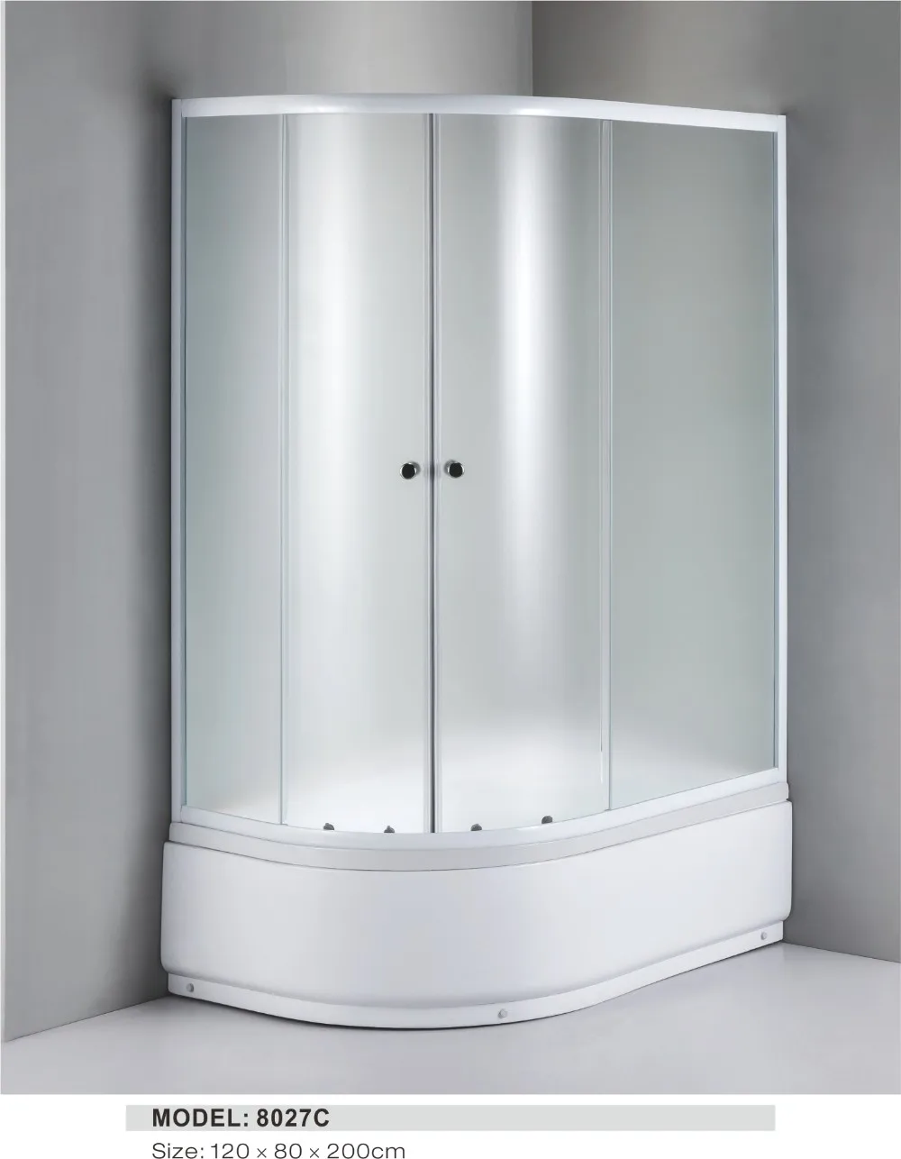 Cheap Round Shower Enclosure With High Tray And Tempered Glass Buy