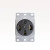 Industrial Grade NEMA14-50R Straight Blade Flush Mounting Range Receptacle Grounding