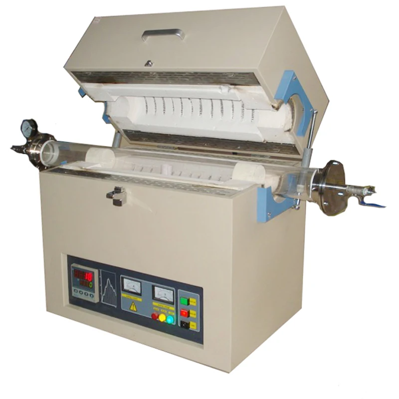 Ce Certificate 1200 Degree Horizontal Quartz Tube Furnace For