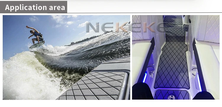 NEKEKE durable EVA foam deck grip pad synthetic teak decking flooring deck pad sheet
