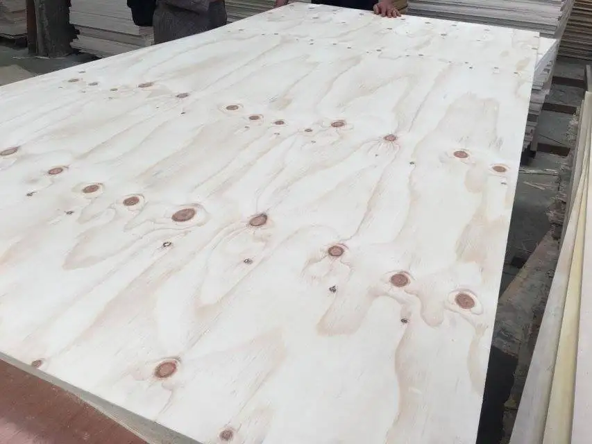 7mm Pine Plywood Supplier Pine Faced Construction Plywood 6mm Ply