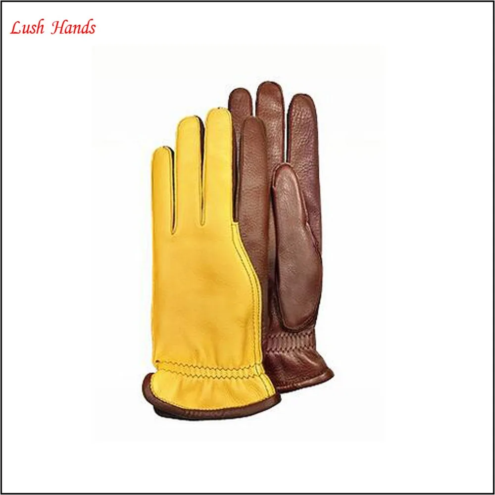 men's touchscreen sheepskin leather gloves