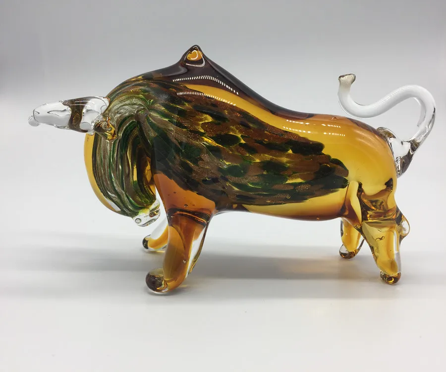 blown glass cow