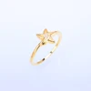 ladies gold finger ring plated 925 sterling silver thin ring