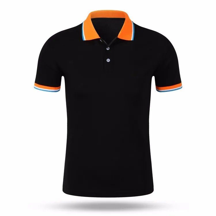 Different Color Collar And Cuff Polo Shirt - Buy Different Color Collar ...