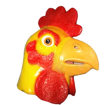 Rubber Dier Kip Masker Boerderij Realistische Dier Haan Kippenhok Fancy Dress Buy Cock Maskerkip Maskerkip Kostuum Product On Alibabacom