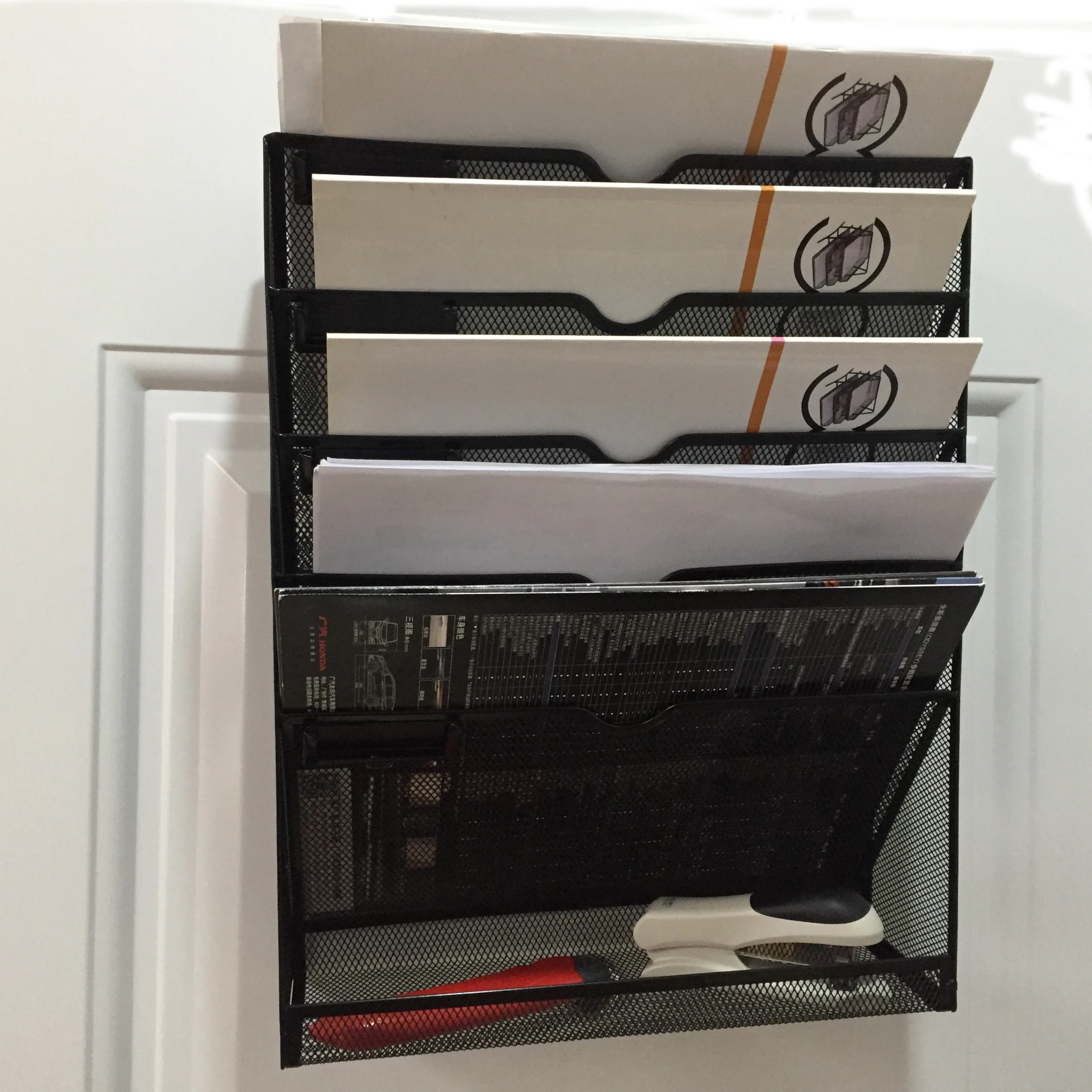 Office Files Sort Document Holder Metal Mesh Wall Mounted File