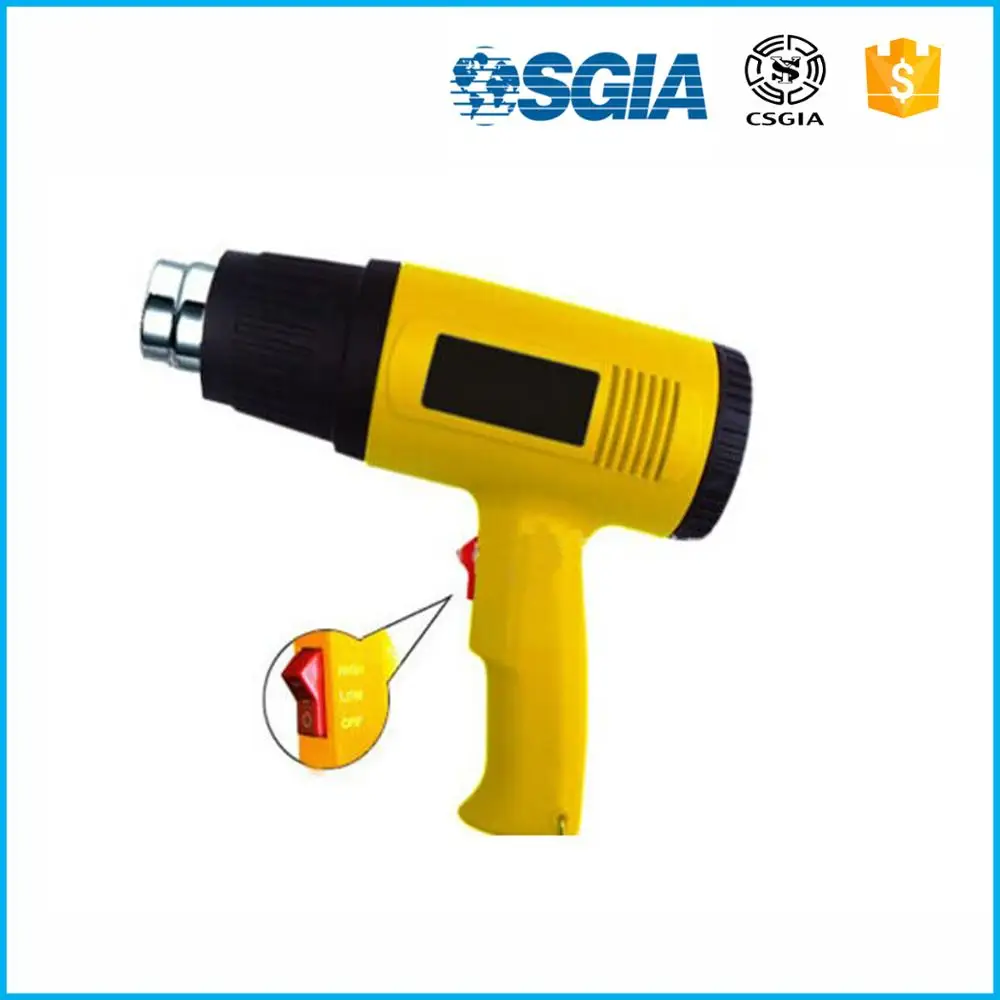 Temperature adjustable heat gun for T shirt