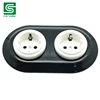 Retro ceramic wall socket flush mounting 10A 250V
