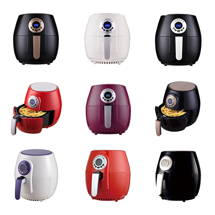 2.0l Kitchen Home Commercial Round Electric Air Deep Fryer Without Oil