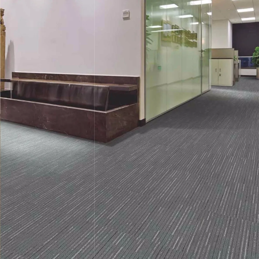 Decorative 50x50cm Fireproof Rubber Backing Commercial 24x24 Nylon