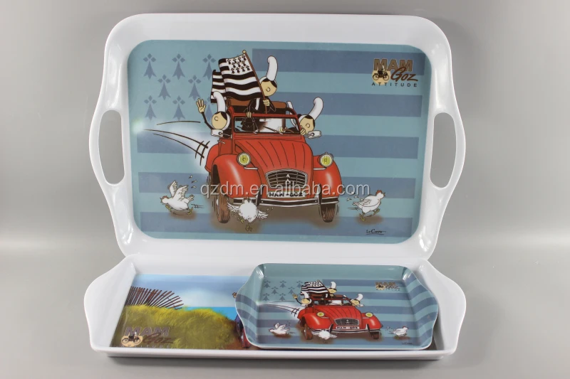 2014 Popular Sale Melamine Tray Sets , Plastic Tray sets