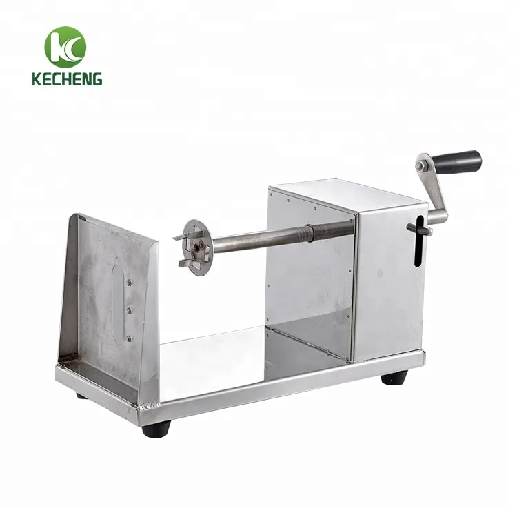 Potato Chips Fryer Machine Tornado Potato Slicer Industrial Potato