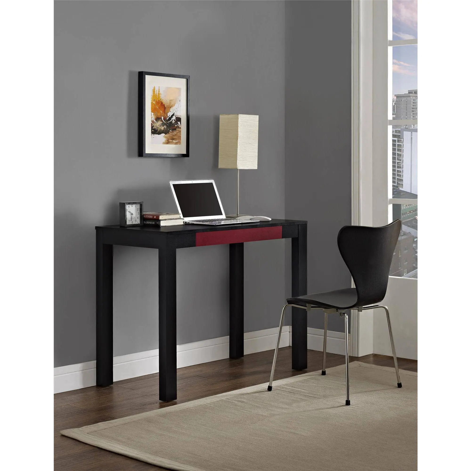 Buy Parsons Desk With Colored Drawer, Multiple Colors ...