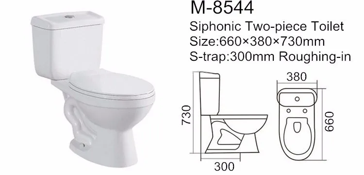 Hot sale siphon split toilet ceramic toilet for South American market