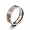 MECYLIFE Tow Tones High Quality Pure Titanium Ring