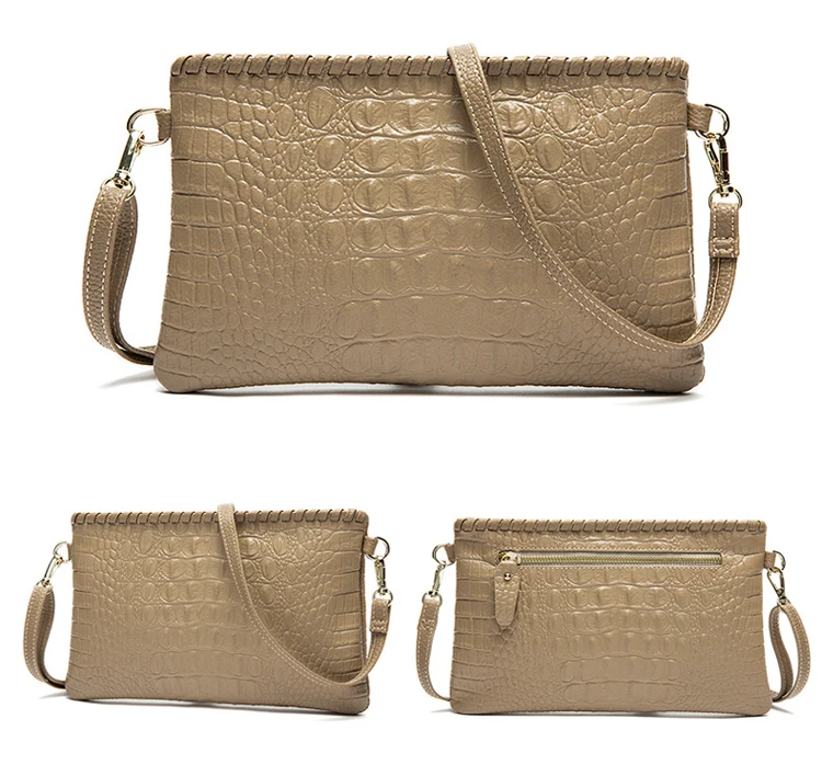 hayden medium crocodile embossed leather messenger bag