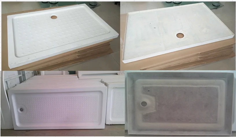 Different L-shape Acrylic cheap Shower tray for shower door