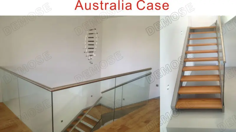 prefabricated frameless glass balcony railing